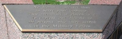 Veterans Memorial Marker image. Click for full size.