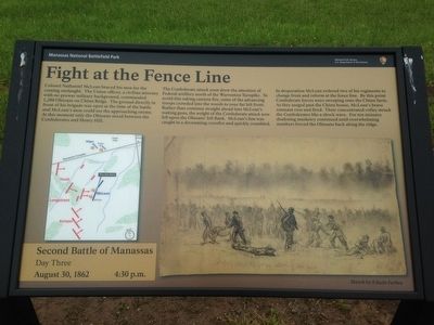 Fight at the Fence Line Marker image. Click for full size.