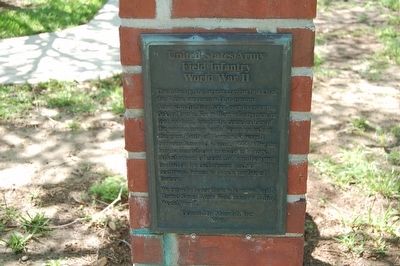 Unied States Field Infantry World War II Marker image. Click for full size.