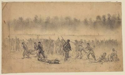 The battle of Groveton or Second Bull Run image. Click for full size.