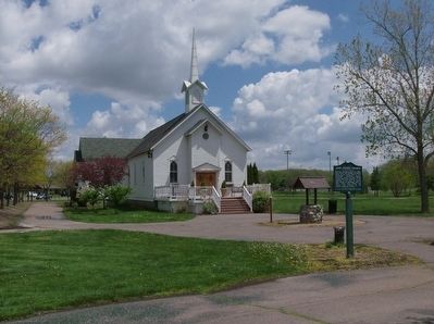 West Mound Church and Marker at Heritage Park image. Click for more information.