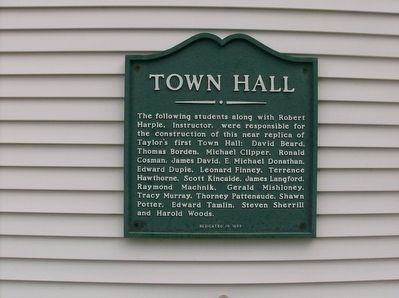 Town Hall Marker 2. Click for full size. Town Hall Marker 2 image. Click for full size.
