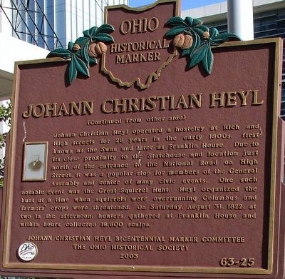 Johann Christian Heyl Marker. Click for full size. Johann Christian Heyl Marker image. Click for full size.