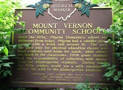 Mount Vernon Community School Marker image. Click for full size.