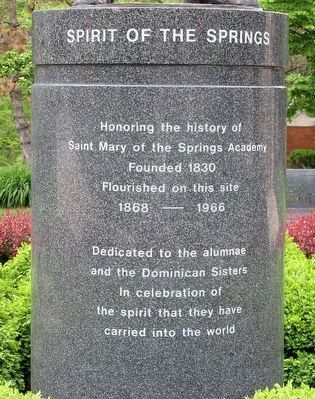 Spirit of the Springs Marker. Click for full size. Spirit of the Springs Marker image. Click for full size.