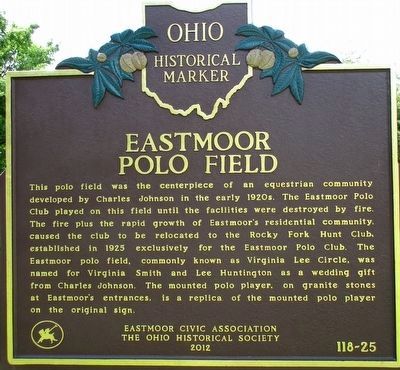 Eastmoor Polo Field Marker. Click for full size. Eastmoor Polo Field Marker image. Click for full size.