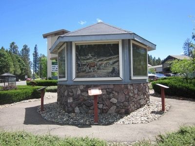 Logging in El Dorado County Marker and Painting. Click for full size. Logging in El Dorado County Marker and Painting image. Click for full size.