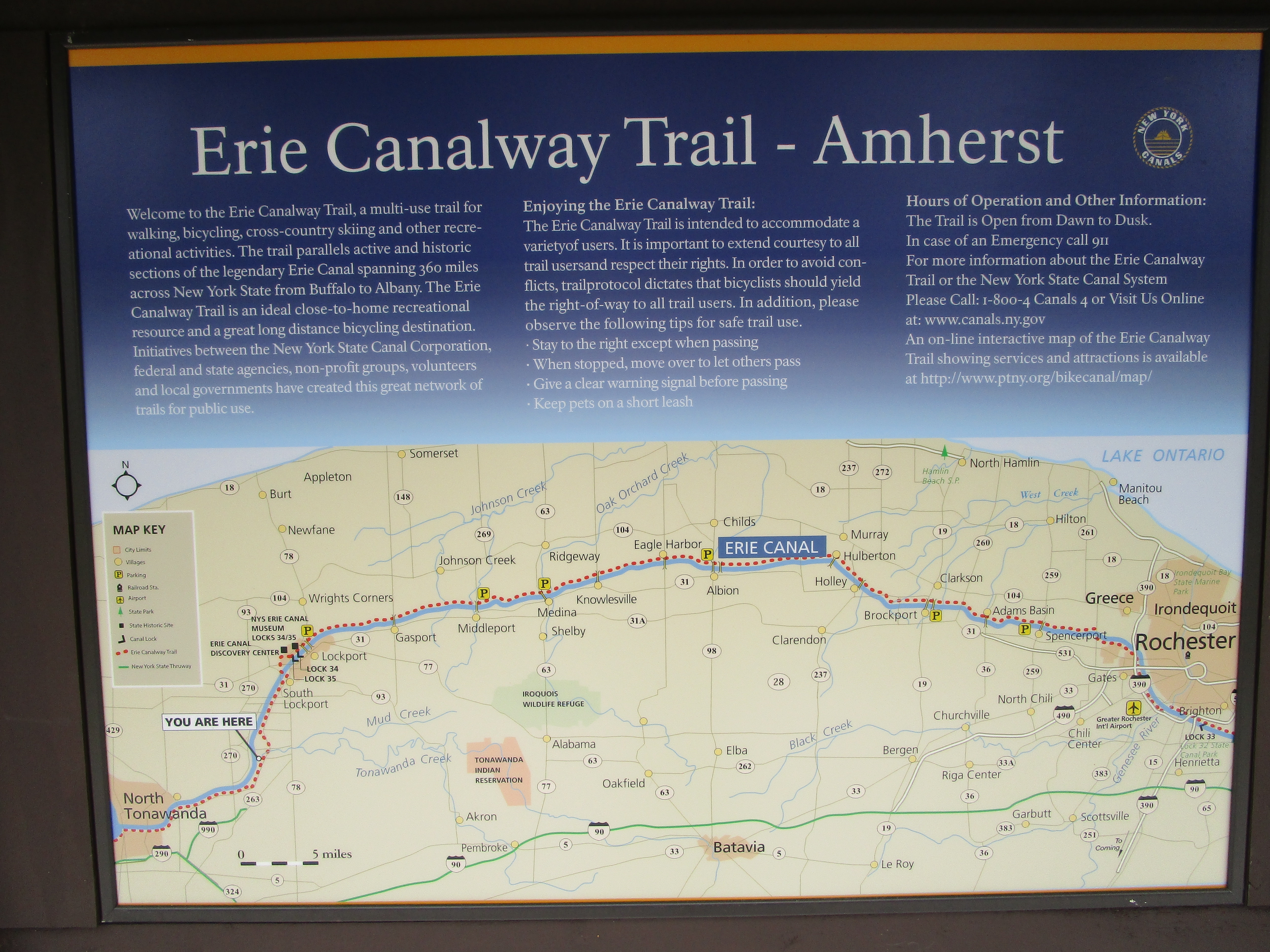 The Erie Canal at Amherst Marker