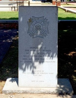 Coweta County VFW Memorial Marker. Click for full size. Coweta County VFW Memorial Marker image. Click for full size.