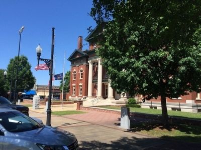 Wide view of the Coweta County VFW Memorial Marker. Click for full size. Wide view of the Coweta County VFW Memorial Marker image. Click for full size.