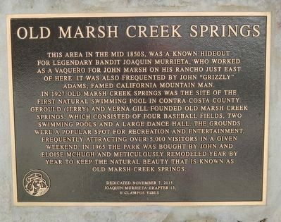 Old Marsh Creek Springs Marker image. Click for full size.