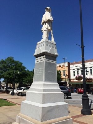Rear and left side of monument looking north on East Court Street.. Click for full size. Rear and left side of monument looking north on East Court Street. image. Click for full size.