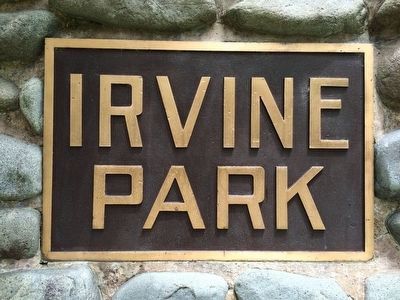 Irvine Park Marker image. Click for full size.