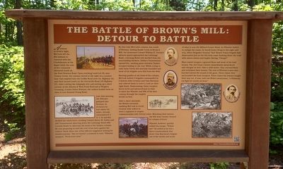 The Battle of Brown's Mill: Detour to Battle Marker image. Click for full size.