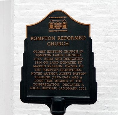 Pompton Reformed Church Marker. Click for full size. Pompton Reformed Church Marker image. Click for full size.