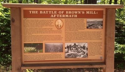 The Battle of Brown's Mill: Aftermath Marker image. Click for full size.