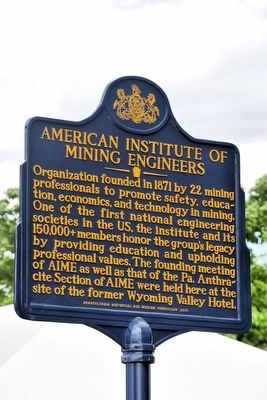 American Institute of Mining Engineers Marker image. Click for full size.