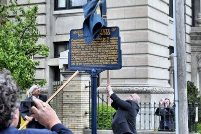 American Institute of Mining Engineers Marker. Click for full size. American Institute of Mining Engineers Marker image. Click for full size.