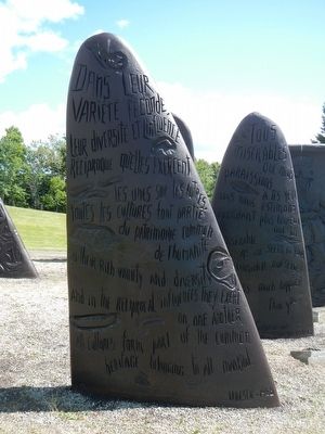 Jacques Cartier Monument Stelae 1, text image. Click for full size.
