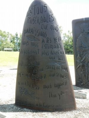 Jacques Cartier Monument Stelae 2, text image. Click for full size.