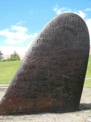 Jacques Cartier Monument Stelae 4, text image. Click for full size.
