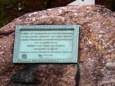 Revolutionary War Memorial Marker. Click for full size. Revolutionary War Memorial Marker image. Click for full size.