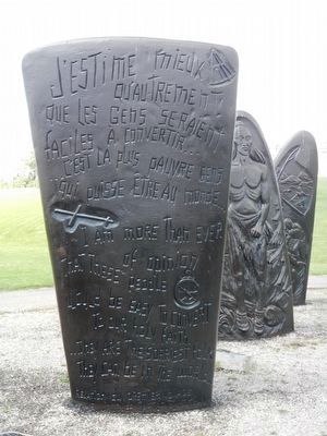 Jacques Cartier Monument Stelae 6, text image. Click for full size.