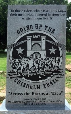 Going Up The Chisholm Trail Marker image. Click for full size.