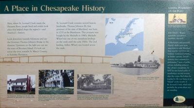 A Place in Chesapeake History Marker. Click for full size. A Place in Chesapeake History Marker image. Click for full size.
