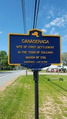 Canaseraga Marker. Click for full size. Canaseraga Marker image. Click for full size.