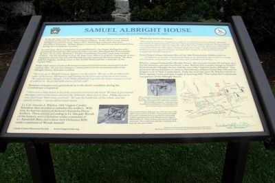 Samuel Albright House Marker image. Click for full size.