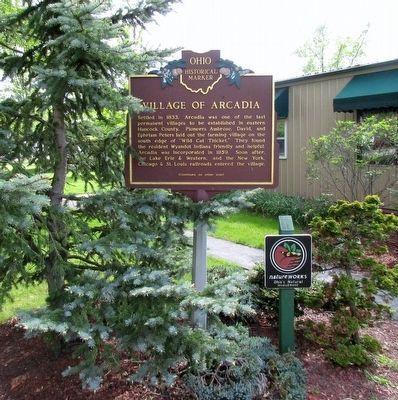 Village of Arcadia Marker image. Click for full size.