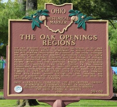The Oak Openings Regions Marker image. Click for full size.