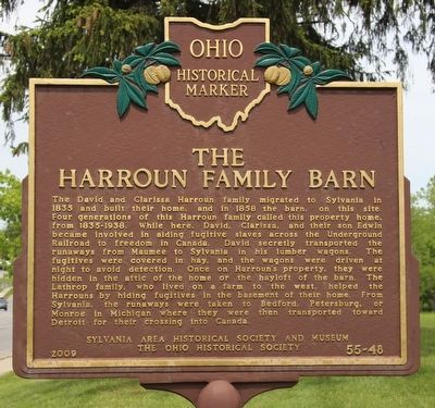 The Harroun Family Barn Marker image. Click for full size.