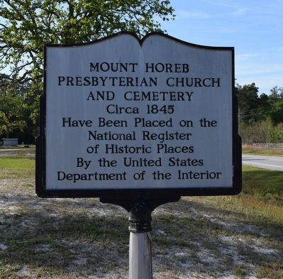 Mt Horeb Presbyterian Church and Cemetery Marker. Click for full size. Mt Horeb Presbyterian Church and Cemetery Marker image. Click for full size.