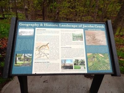 Geography & Historic Landscape of Jacobs Creek Marker image. Click for full size.