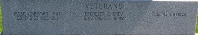 Cheney Cemetery Veterans Memorial Marker image. Click for full size.