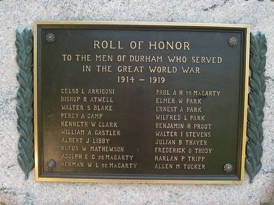 Durham Veterans Monument image. Click for full size.