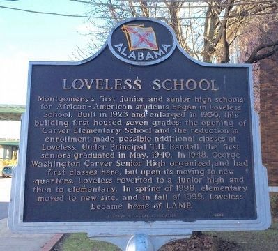 Loveless School Marker image. Click for full size.