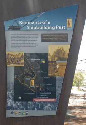 Remnants of a Shipbuilding Past Marker image. Click for full size.
