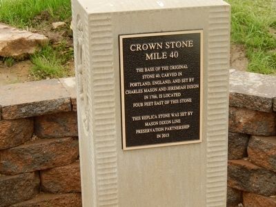 Crown Stone Mile 40 Marker image. Click for full size.
