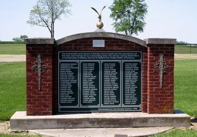 Byhalia School Veterans Memorial Marker. Click for full size. Byhalia School Veterans Memorial Marker image. Click for full size.