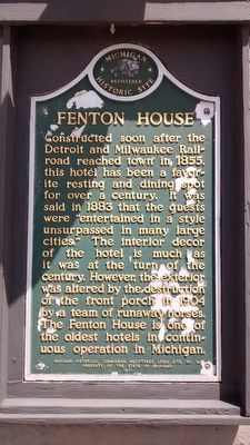 Fenton House Marker image. Click for full size.