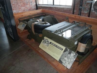 Crated Jeep -- exhibit at the Rosie the Riveter Visitor Education Center image. Click for full size.