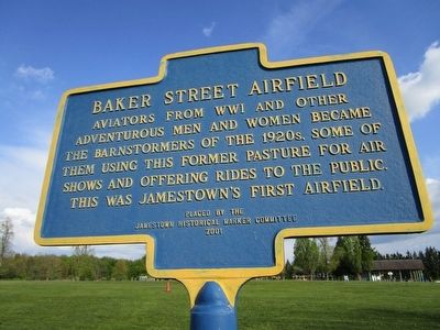 Baker Street Airfield Marker. Click for full size. Baker Street Airfield Marker image. Click for full size.