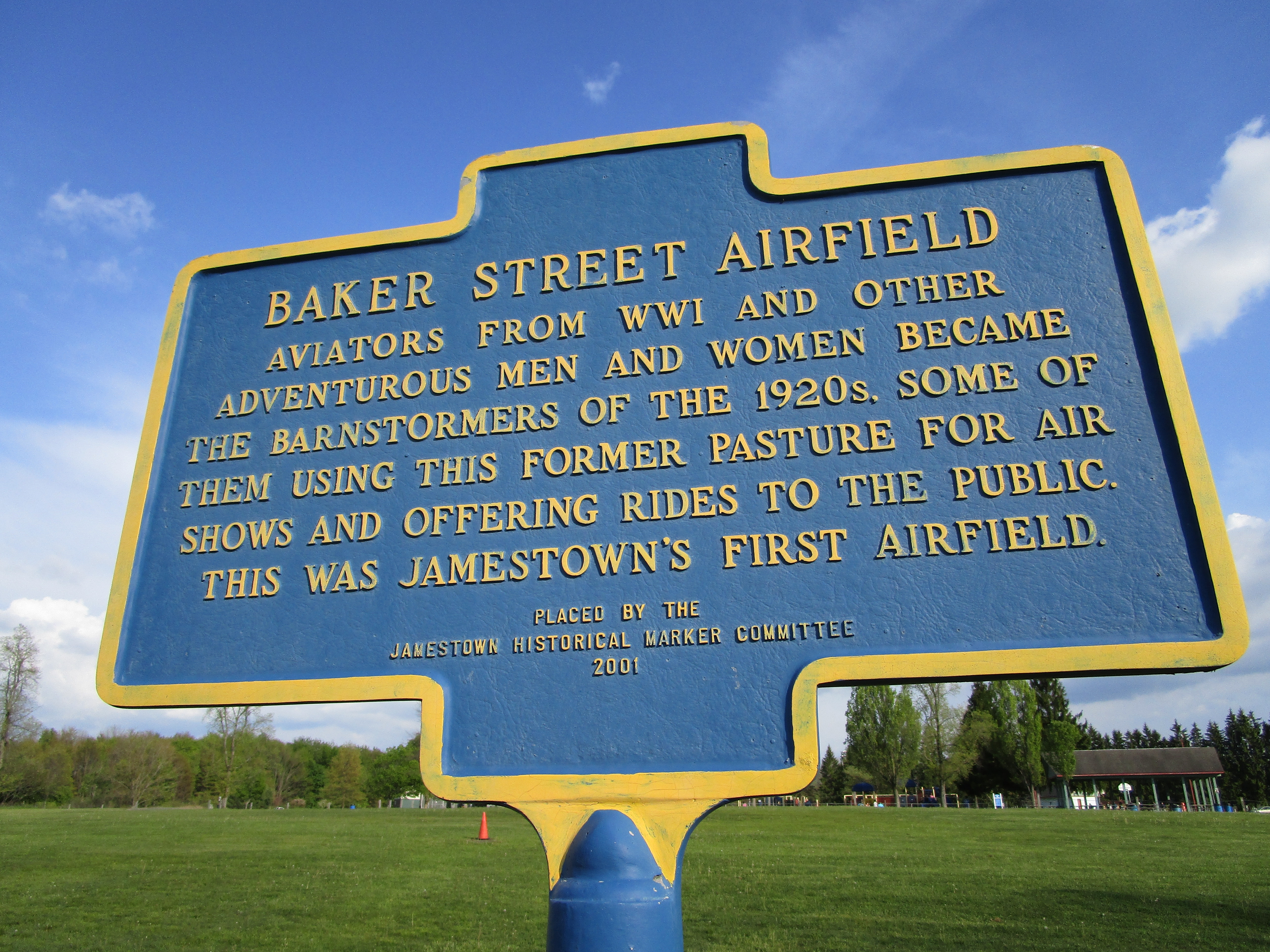Baker Street Airfield Marker