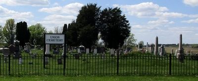 Union Cemetery Veterans Memorial Marker. Click for full size. Union Cemetery Veterans Memorial Marker image. Click for full size.