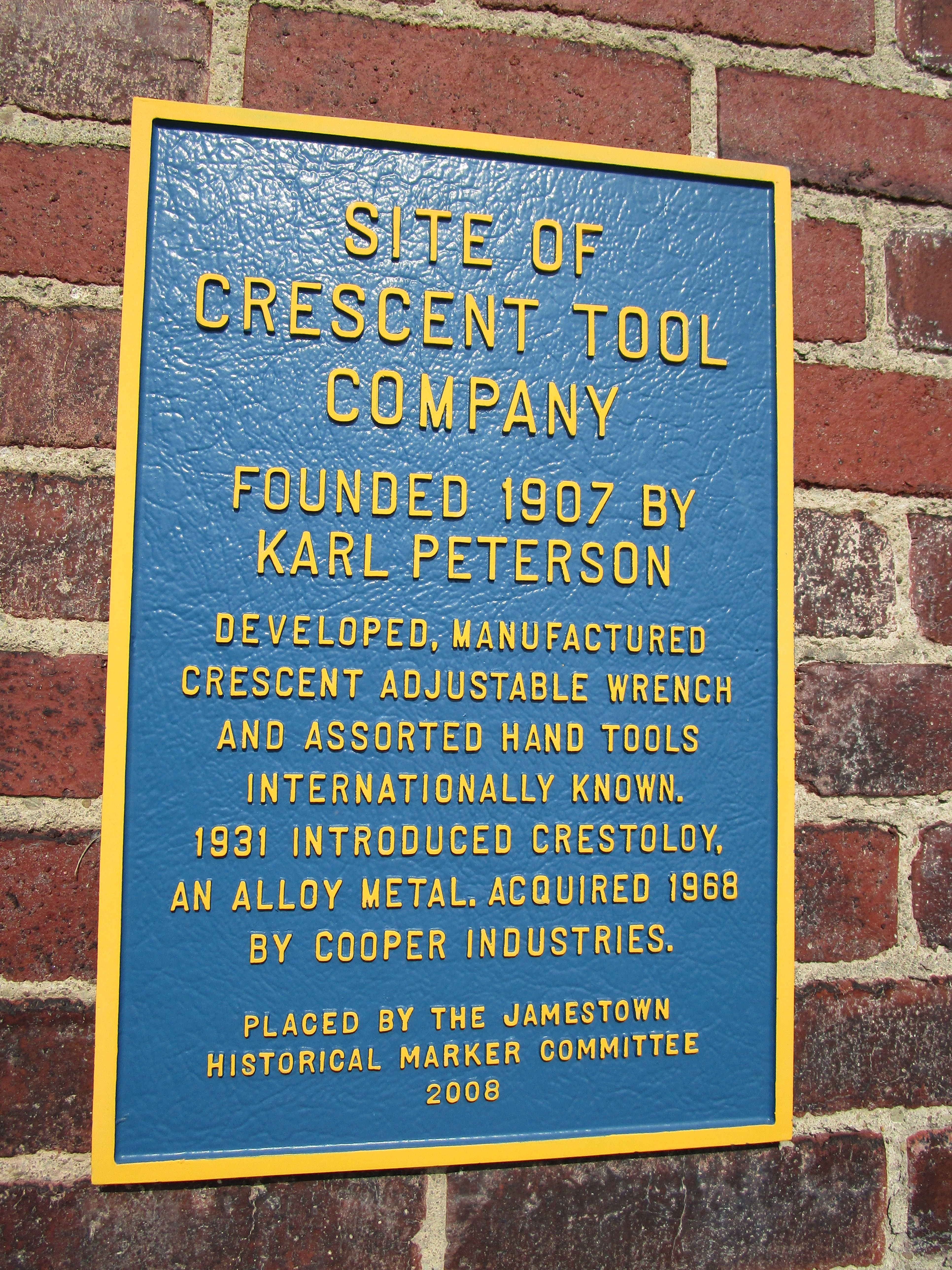 Crescent Tool Company Marker