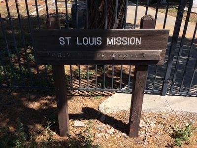 Saint Louis Mission Sign image. Click for full size.