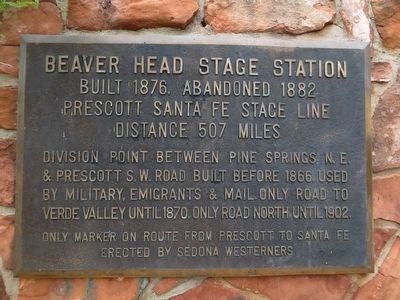 Beaver Head Stage Station Marker image. Click for full size.